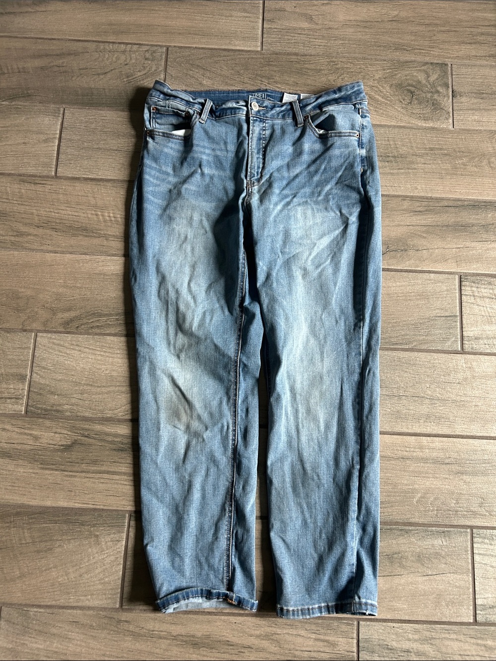 Time and Tru Light Blue Straight Jeans
